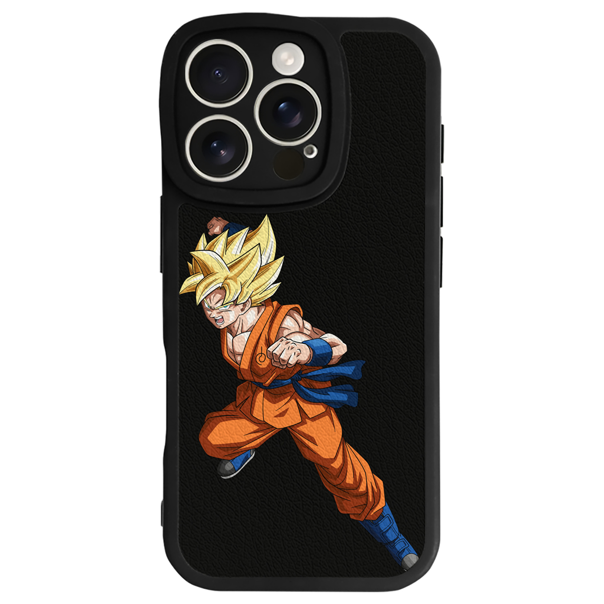 （画像用） ドラゴンボール 孫悟空（そん ごくう）Son Goku カカロット DRAGON BALL Kakarotto 【iPhone 16シリーズ対応】シリコンスマホケース（レザー調） 材質：シリコン